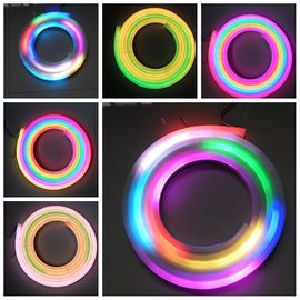 Luz de neón flexible a todo color de la cuerda, prenda impermeable llevada flexible de la iluminación de tira