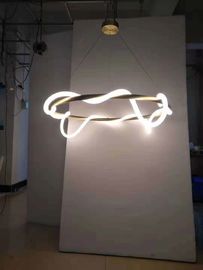 Luces pendientes contemporáneas flexibles, iluminación pendiente decorativa del LED